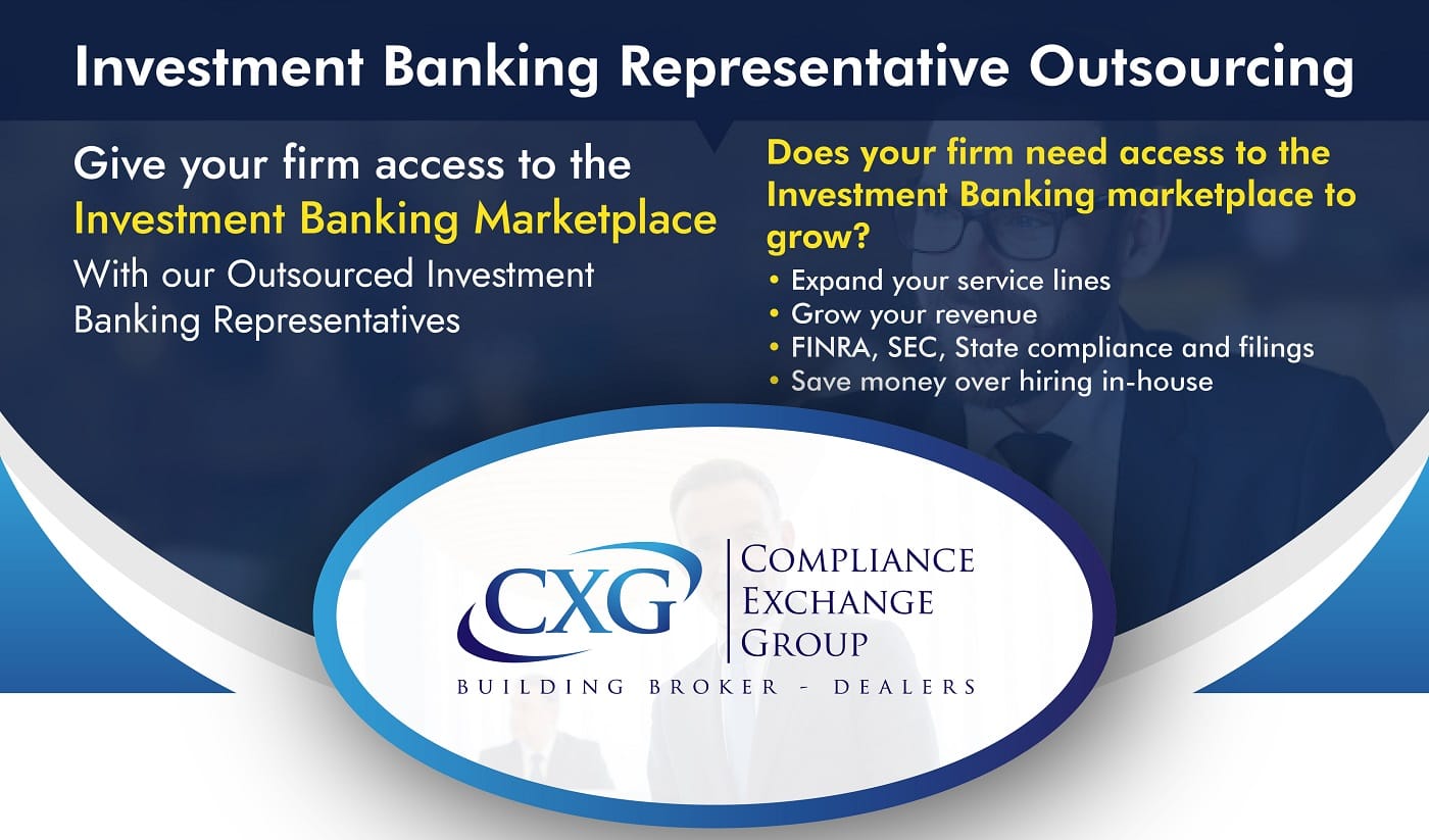 Investment Banking Representative Outsourcing Outsourced Investment Banking Representative | Compliance Exchange Group