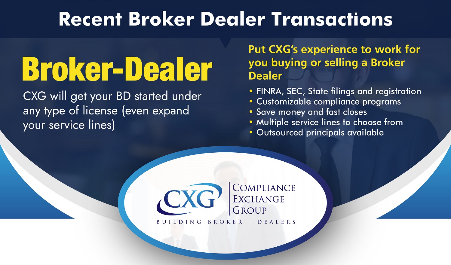 Recent Broker Dealer Transactions | Compliance Exchange Group